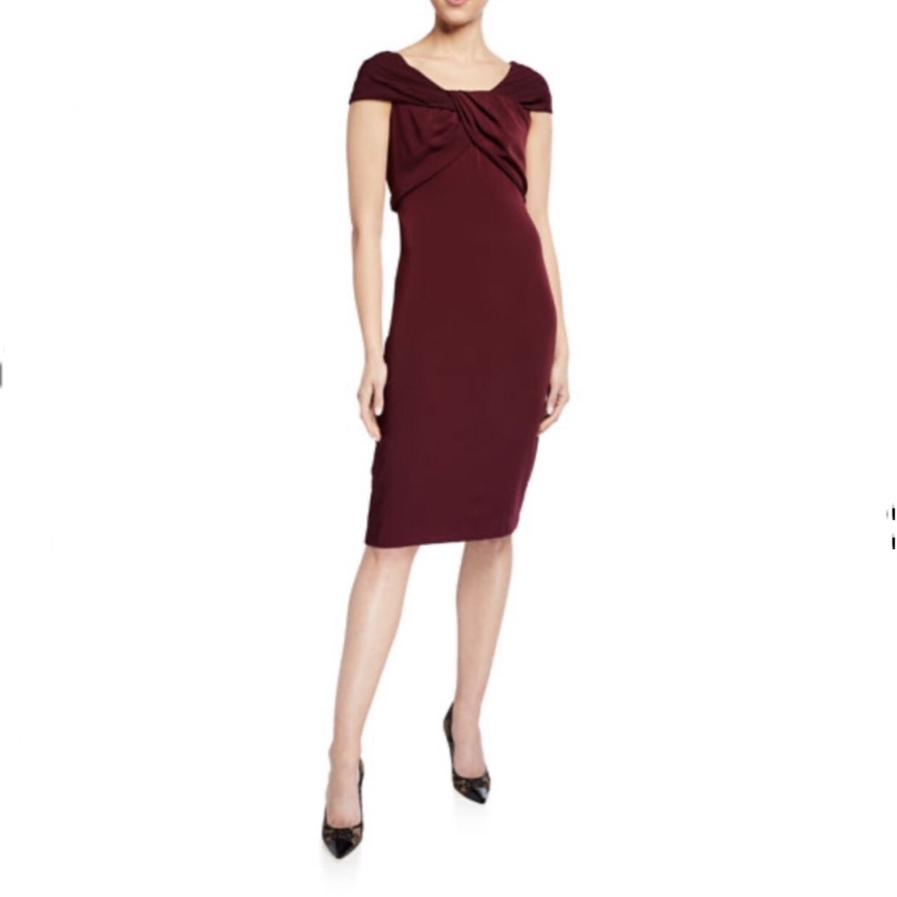 New Neiman Marcus Off the Shoulder Midi Dress Sz 8